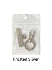 360° 旋转不锈钢手机壳挂绳夹，超薄弹簧圈挂钩，金属环扣，卡片手机壳贴片，手机链，适合送给母亲、家人、朋友、生日、节日的手机挂饰 - 彩色 - 查看 12