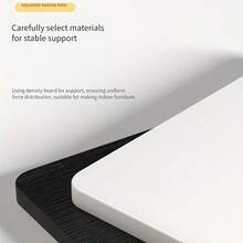 1pc Adjustable Height Bedside Table - Heavy Duty Space-Saving Mobile Desk With Sturdy Legs, Suitable For Home Office, Bedroom, Dorm, Modern Style Furniture, Smooth Surface Compact Workstation, Small Space Living, Bedroom Desk, Computer Desk, Office Desk, Adjustable Table, Study Desk, Dorm Essential, Contemporary Furniture, Minimalist Design, Lightweight Material, Durable Structure, Apartment Dwellers, College Students