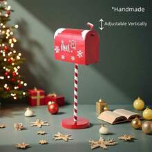 1pc Handmade Christmas Mailbox, Christmas Decoration, Adds Holiday Atmosphere Home Decor Christmas Decorations Room Decor