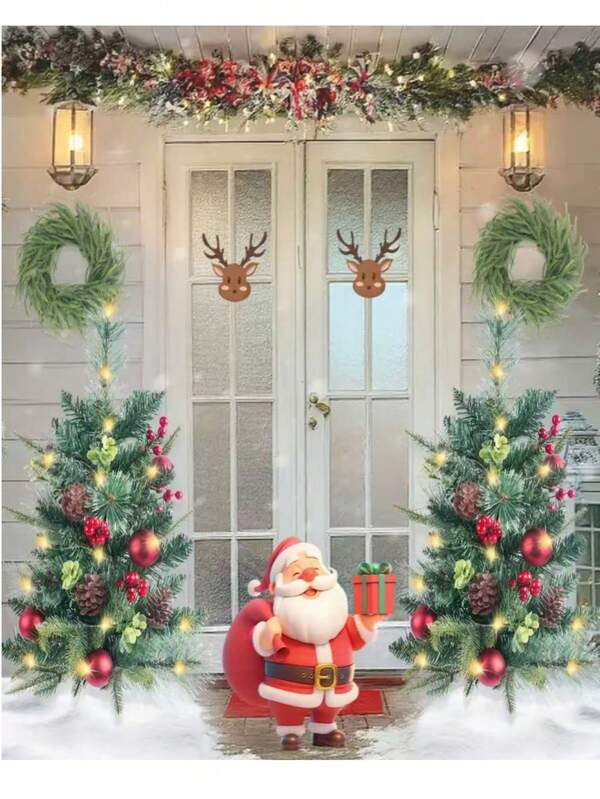 1 قطعة من زينة شجرة عيد الميلاد، زينة نافذة حفلة العطلات على المكتب، أشجار عيد الميلاد من أوراق المغنوليا المصنعة، أشكال إبداعية، ديكورات منزلية متعددة الوظائف، هدايا عيد الميلاد، أنماط طازجة تعكس فردانيتك، بساطة طبيعية، دفء وعاطفة، مناسبة لديكور العطلات، ديكور المشهد، ديكور العطلات، ديكور الغرفة، ديكور المنزل، ديكور المكتب، ديكور حفلة الموضوع، ديكور عيد الميلاد، ديكور الزفاف ديكورات عيد الميلاد الشتوية