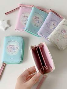 1 buc portofel drăguț pentru copii, portofel pentru monede, portofel pentru copii, suport pentru carduri, geantă multifuncțională din PU de mare capacitate cu fermoar pentru depozitarea monedelor, rest, carduri, accesorii de păr pentru fete, articole esențiale de depozitare pentru călătorii și cumpărături, cadou de ziua de naștere, un cadou perfect pentru prieteni buni, cadou pentru mamă, cadou pentru profesor
