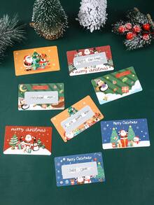 20/40pcs Christmas Scratch Cards,DIY Christmas Scratch-Off Gift Cards,Creative Christmas Party Supplies,Christmas Surprise Gift Cards,Christmas Holiday Party Event Props,Party Game Prize,2025 Christmas Decoration,Christmas Gift,Xmas Party Favor,2026 New Year Decor Gift