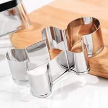 大型圣诞饼干模具套装，DIY 饼干模具形状 - 圣诞树、雪人、姜饼人、雪花、糖果