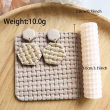 Polymer Clay Texture Rolling Pin, Floral Embossing Polymer Clay Texture Rolling Pin | Embossing Pottery Texture Rolling Pin For Jewelry Making, Similar To Polymer Clay Texture Sheets, Can Be Used With Polymer Clay Cutters, Ideal For DIY Crafts, Art Design And Jewelry Making - Polymer Clay Texture Roller - View 21