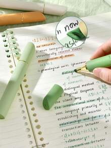 4pcs In Set Colin 669 Fruit-Colored Mist Large-Capacity Lipstick, Student Key Point Marking Soft Tip DIY Painting Highlighter