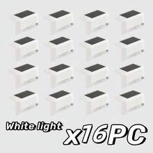 Solar Powered LED Lights, Solar Deck Lights Outdoor Solar Step Lights, Suitable For Stairs, Landscape Lighting, Steps, Fences, Yards, Patios, Touch Lights And Pathways, Available In White Light/Warm Light