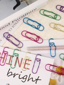 12/9/6/3 قطعة مشبك قلم متعدد الوظائف بشكل قلب ملون - منظم القرطاسية وملحقات المفكرة، حامل قلم بقبضة آمنة، مشبك قلم معدني متعدد الوظائف بشكل قلب، مشبك قلم ورقي، ملحقات دفتر، مقعد ثابت، مشبك قلم، تعليق القلم، ضروري لموسم العودة إلى المدرسة