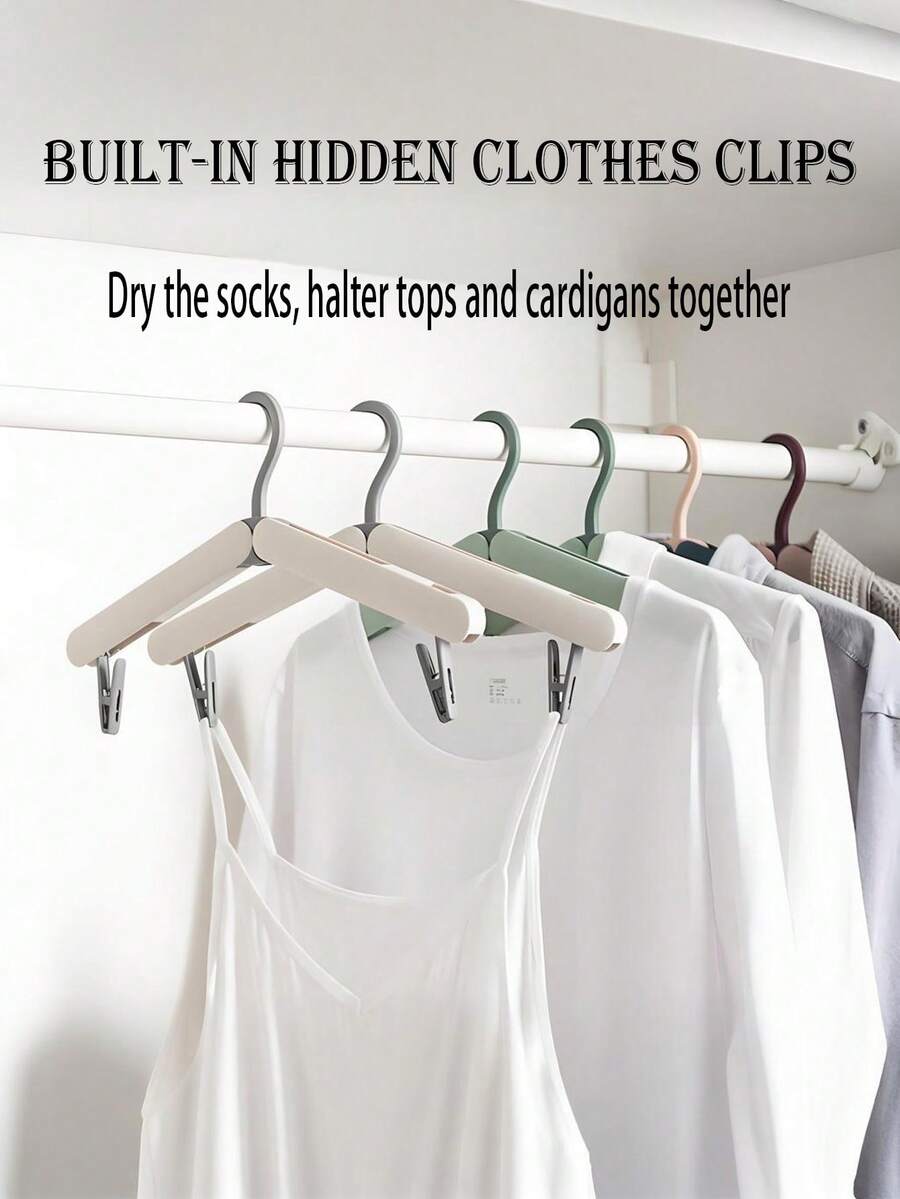 It Saves Space And Can Be Used To Hang Pants, Coats, Dresses, Vests And Summer Tops. It Is Convenient, Neat And Tidy, And Can Be Organized Neatly And Beautifully. It Is A Good Helper For The Family And Is Suitable For Off-Season Clothes And Storage - Multicolor - View 1