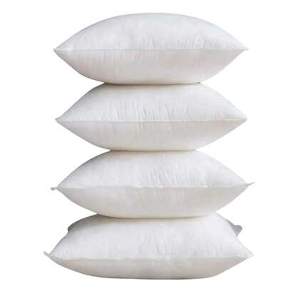 Kit Com 4 Unidades Enchimento Almofada Refil 45x45 Antialérgica