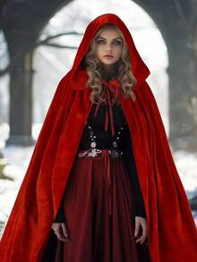 1PC CosParty Theme Costume - Medieval Terrifying God Of Death Cape,Comic Character Costumes Velvet Fabric Suitable For Attending Parties And Halloween, Christmas, And Various Major Festivals As A Cos Costumess Prop - Multicolor - View 17