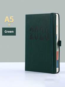 1pc 2026 A5 Calendar Planner, Business Notebook, A5-8.3 Inches X 5.6 Inches, Daily, Monthly, And Weekly Notebooks, Deluxe Deluxe Planner For School Office Schedules (Pink)