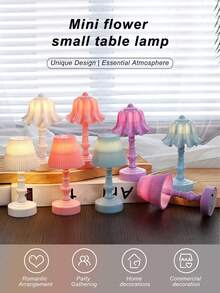 Đèn ngủ LED nhỏ cổ điển, phòng ngủ, đầu giường, ký túc xá, đèn trang trí tối giản mới lạ sáng tạo, đèn bàn nhỏ, đèn ngủ mini trang trí để bàn, đèn trang trí không gian mini hình hoa linh lan - Nhiều màu - Xem 4