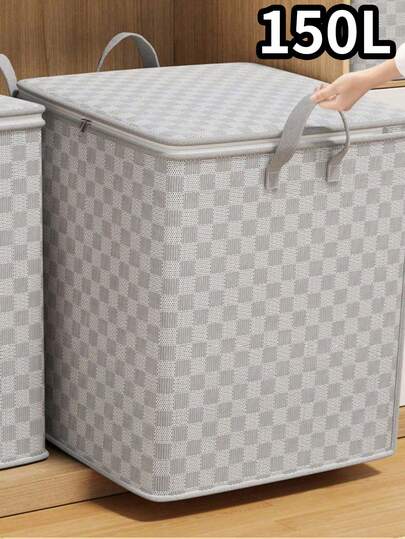 150L Bolsa de almacenamiento plegable, eficiente, portátil y de gran capacidad - opción ideal para ahorrar espacio y organizar la ropa del dormitorio, organizador, almacenamiento en el hogar, para camisetas blancas de mujer, pantalones negros de mujer, ropa de invierno de señora, vestido