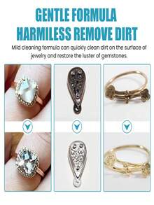 珠宝清洁喷雾，适用于银饰、金项链，可去除珠宝上的污渍和氧化层。它能恢复暗淡褪色的珠宝、传家宝或家居用品的洁净光泽，并保护易损表面。请务必妥善保管您的礼物。