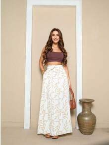 Women Skirts - Beige - View 5