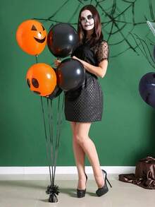 1/3/6个装金属气球配重，DIY氦气球桌饰气球配重派对装饰，适用于生日、婚礼、周年纪念、新年、圣诞节、节日派对家居装饰、圣诞装饰、房间装饰、冬季圣诞装饰、家居圣诞礼物、圣诞装饰 - 彩色 - 查看 3