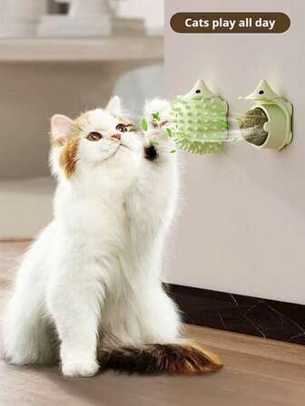 4件套猫抓玩具，猫抓球玩具，可爱刺猬，胡萝卜形状玩具，咀嚼猫自娱玩具，逗猫玩具，宠物玩具，猫薄荷健康咀嚼玩具，缓解无聊和有趣的互动宠物玩具