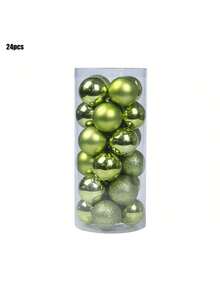 6pcs/24pcs/80Pcs 3cm Gold Flash Bowknot Christmas Ball For Christmas Tree Ornaments For Halloween New Year Christmas Pendant Ball Ornament