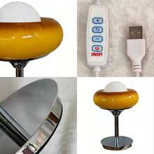 Modern Table Lamp Glass Lampshade Globe Bedside Lamp Creative Metal Base Desk Lamp Bedroom Living Room Decor Light