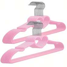 10 piezas de perchas con forma de corazón antideslizantes, estantes de secado multifuncionales