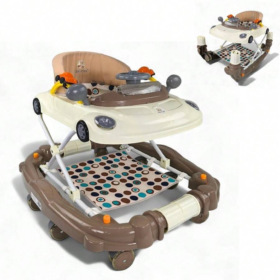 Andadera Semi Lujo Para Bebé Mecedora Bocho Mod Tek-201 - Café integral - Ver 1