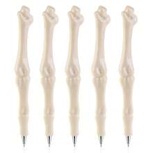 5/10pcs Bone Ballpoint Pen Creative Novelty Pens Black Ink For Halloween Artist Nurse School Office Party
