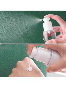 1pc Vacuum Compression Bottle, 15ML/50ML/100ML, Suitable For Lotion, Cosmetic Spray Bottle, Skincare, Shower Gel, Shampoo And Perfume Travel Portable Empty Bottle