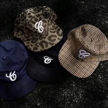 Retro Flat Top Embroidered Letter Hats Casual Versatile Duckbill Leopard Print Flat Brim Baseball Cap For Women And Men