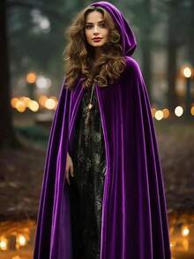 1PC CosParty Theme Costume - Medieval Terrifying God Of Death Cape,Comic Character Costumes Velvet Fabric Suitable For Attending Parties And Halloween, Christmas, And Various Major Festivals As A Cos Costumess Prop - Multicolor - View 3