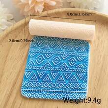 Polymer Clay Texture Rolling Pin, Floral Embossing Polymer Clay Texture Rolling Pin | Embossing Pottery Texture Rolling Pin For Jewelry Making, Similar To Polymer Clay Texture Sheets, Can Be Used With Polymer Clay Cutters, Ideal For DIY Crafts, Art Design And Jewelry Making - Polymer Clay Texture Roller - View 18