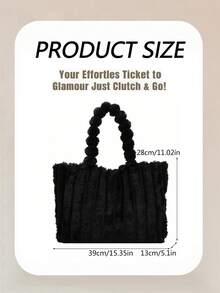 Large Capacity Plush Tote Bag, Shoulder Bag, Women's Fashion Handbag & Satchel Purse For Winter Fluffy Shoulder Bag,New Autumn And Winter Women Bag, Best Fall Purse, New Arrival Fur Purse Faux Fur Tote Bag Fluffy Satchel Handbags For Women, Mom, Friend, Bridesmaids Burgundy Fluffy Handbag, Women Shoulder Tote Bag, Perfectly Matching With Fall Outfits Womenfall Clothes For Women Women Bag Plush Underarm Bags Fashion Handbag And Purse Autumn Winter Armpit Bags Dating Handbag  Fluffy Crossbody Bag, Adorable Clutch Bag, Stylish And Versatile,Accommodates Mobile Phone And Wallet, Autumn/Winter Handbag,Essential For Daily Commutes And Dates This  Is Suitable For Young Girls For Their Birthday, Prom And Graduation And Also A Lovely Gift For Friends, Mother, Lover On Special Days Such As Valentine's Day, Christmas, Anniversaries.Can Be Used As Thanksgiving, Halloween,Christmas Gift. - Nhiều màu - Xem 5