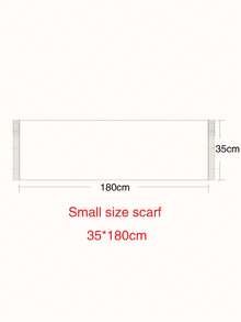 1条女士纯色仿羊绒围巾，适合换季、日常佩戴，防风保暖，红色羊绒圣诞礼物 - 紅色 - 查看 3
