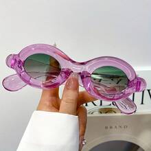 OHEMADO Thickened Frame Glasses - Bold Green, Y2K Retro Hip-Hop Party Costume Glasses - Unisex Fun Statement Glasses - Lightweight For Daily And Special Occasions, Unique Design, Durable Hinges, Must-Have For Fashion Enthusiasts - 綠色 粉紅色 - 查看 9