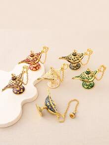 Lámpara mágica de decoración metálica, con patrón retro elegante, sin electricidad, adecuada para decoración del hogar, fiestas, sala de estar