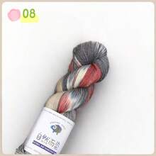 1 pièce - 100g, Fil teint à la main, Fil à changement progressif et ombré, Fil doux et coloré (Convient pour le tissage d'écharpes, de couvertures, de pulls, de chapeaux, de gants, de chaussettes)