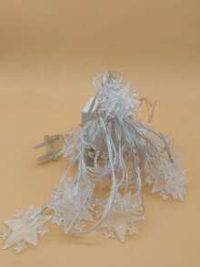 Luces De Decoración De Navidad De Otoño Con Corona, Luces De Cuerda, Copo De Nieve, Estrella, Piña Para El Hogar, Mesa De Comedor, Chimenea - Estrellas - Ver 2