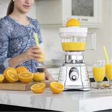 accesorio Oster para Exprimidor de cítricos para licuadoras Oster, compatible con la mayoría de licuadoras Oster, excepto la serie xpert , jarra de 750ml - Blanco - Ver 3