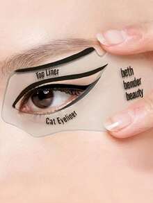 4pcs Eyeliner Stencil, Makeup Tool For Cat Eye, Smoky Eye, Eyeshadow Application,Makeup,Cheap,Room Decor,Vanity,Travel,Bedroom,Makeup Accessories,Cheap,Stocking Stuffers,Makeup,Makeup Tools,Cheap Stuff,Gifts,Gifts For Women,Christmas Gifts - Multicolor - View 1