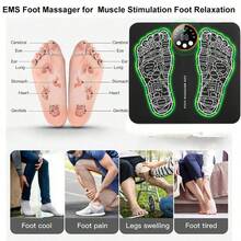 Electric Massage Pad EMS Foot Massager With 8 Modes 29 Gears For Muscle Stimulation Deep Relaxation Stress Relief And Recovery Sleep Aid