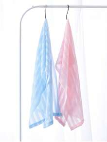 1/2pcs Japanese Style Exfoliating Bath Towel, Easily Lathers, Shower Scrubber For Men And Women - Multicolor - View 5