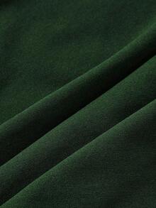 Áo croptop cổ lệch độc đáo, thanh lịch, thoải mái, quyến rũ, ôm dáng, kiểu yếm ngắn gợi cảm dành cho nữ mùa hè. - Màu xanh lá cây đậm - Xem 9