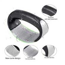 1 Pcs Convenient And Practical Stainless Steel Garlic Press Set, Kitchen Garlic Chopper Silicone Peeler And Cleaning Brush