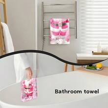 12pcs/100pcs Christmas Pink Santa Claus And Christmas Tree Pattern Dishcloths, Suitable For Restaurants, Kitchens, Bathrooms, Daily Decoration, Daily Family Party Decoration, Home Decoration, And Brightly Colored Household Items. It Can Be Given As A Gifts