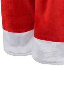 Kids Santa Claus Suit For Boys Girls Christmas Top+Pants+Belt+Hat+4 Pcs Outfits Santa Outfit New Years Holiday Party Dress UP - Red - View 10
