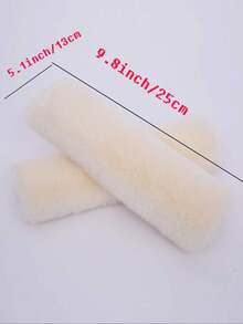 2 pièces Housses de ceinture de de voiture, Épaulettes de ceinture de en peluche douce, Housses de protection universelles pour ceinture de