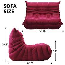 Bean Bag Chair, Fireside Chair, Large Bean Bag Chair For Adults, Bean Bag Chairs For Teens With High-Resilience Foam, Non-Slip Base Floor Lounge Sofa,Living Room