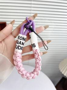 1 件手工字母编织手机挂绳、包包和相机挂饰 - 彩色 - 查看 7