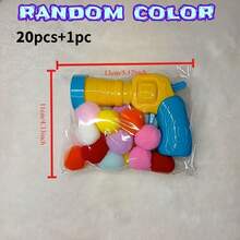 20pcs Silent Elastic Balls Plush Ball Launcher, Interactive Cat Toy, Automatic Ejection Pet Toy, Bite-Resistant Plush Ball Pet Training Toy, Cat Supplies, Dog Accessories