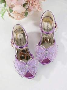 女童高跟蝴蝶公主鞋，夏季時尚款