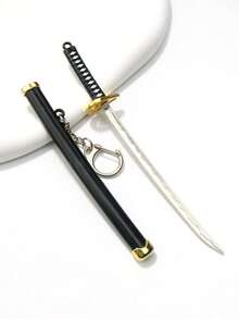 1pc Unisex Japanese Samurai Sword Toy Model Keychain Decoration